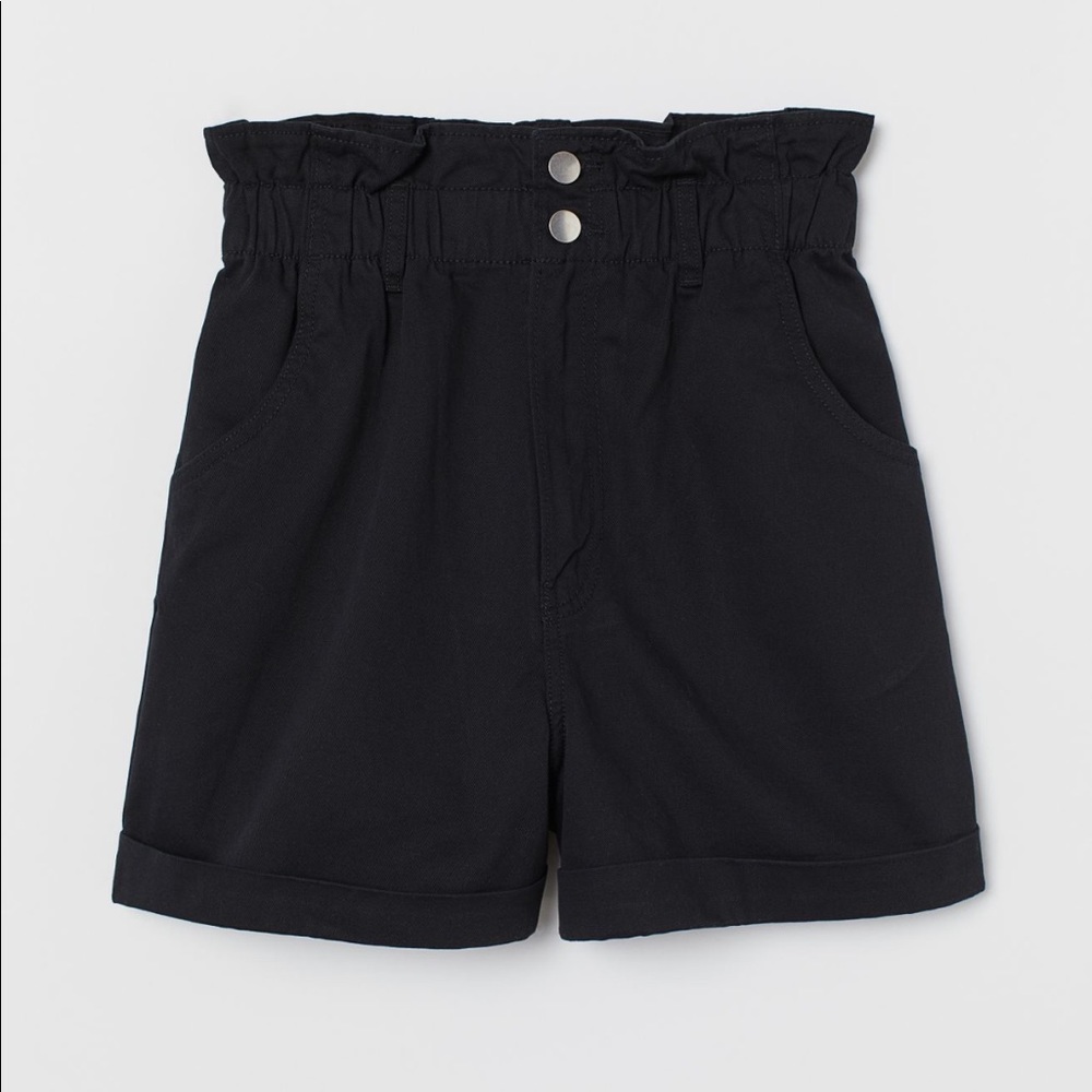 Cotton Paper-bag Shorts